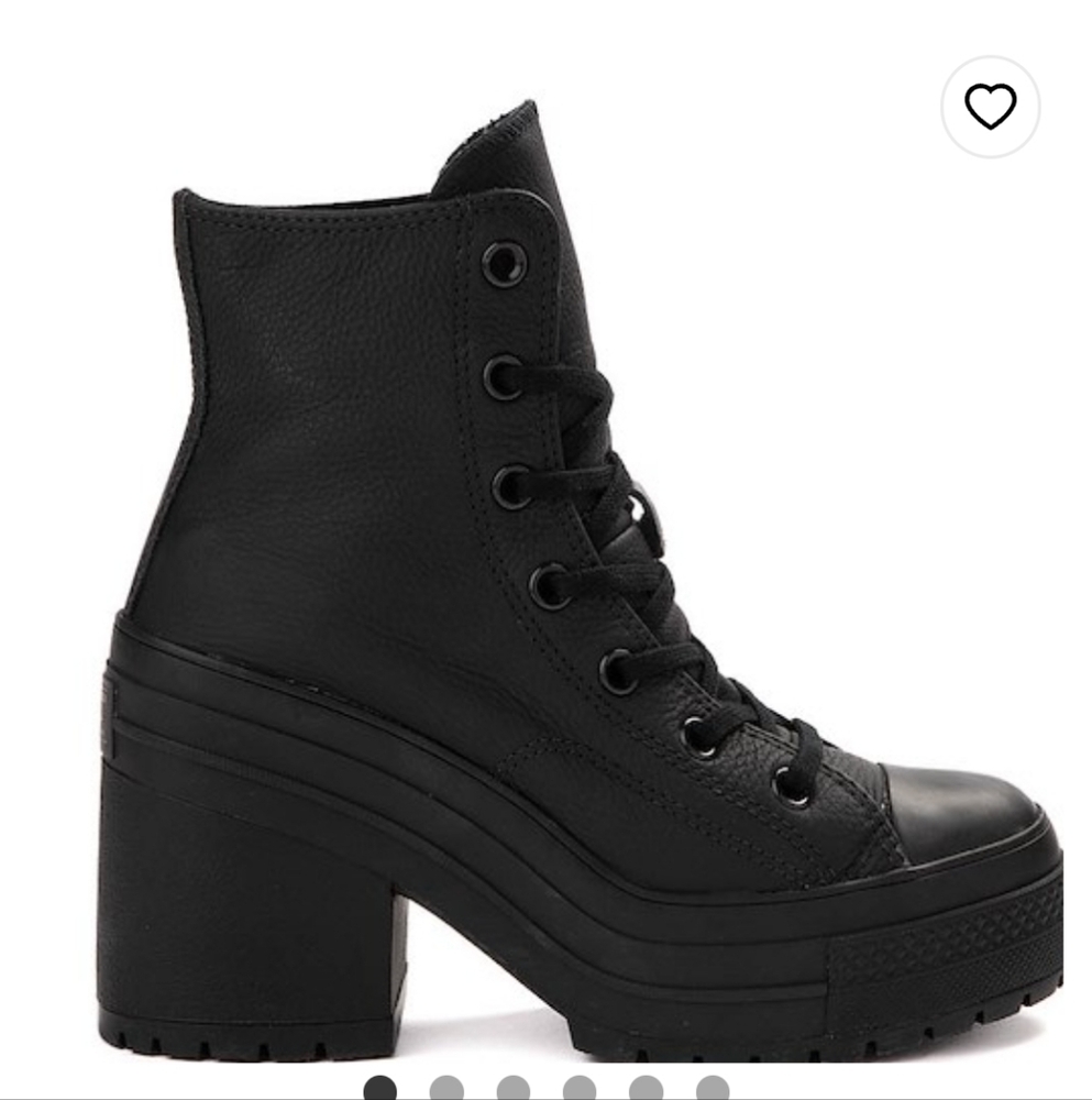 Converse Women's Black Platform Boots - Picture 5 of 5